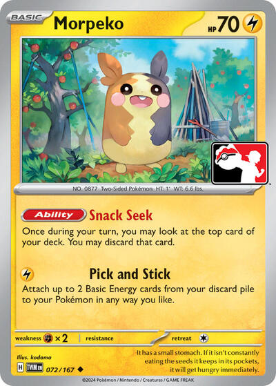 Morpeko Prize Pack Series Cards #72