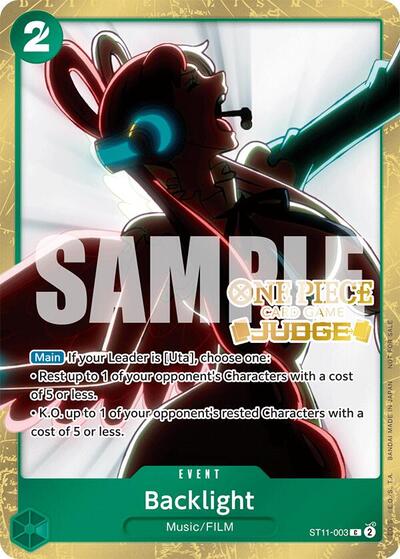 Backlight (Judge Pack Vol. 5) #ST11-003 One Piece Promotion Cards