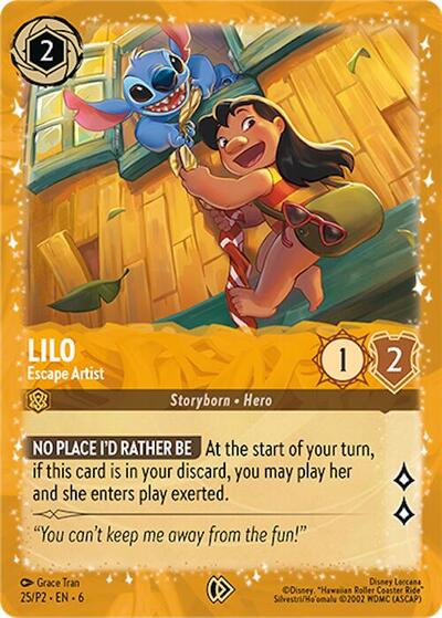 Lilo - Escape Artist #25 Disney Lorcana Promo Cards