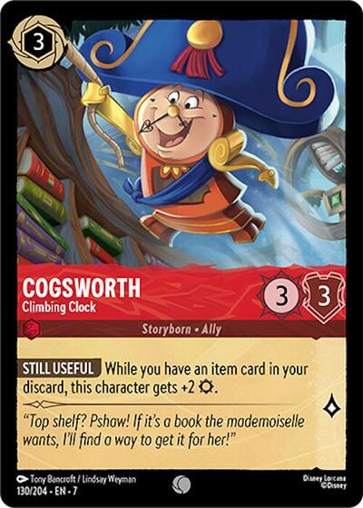 Cogsworth - Climbing Clock #130 Archazia's Island