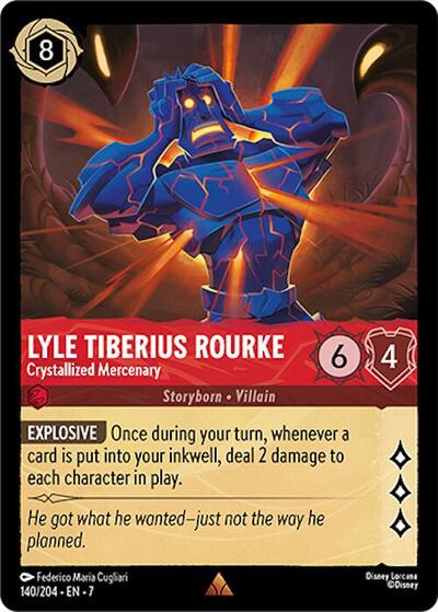 Lyle Tiberius Rourke - Crystallized Mercenary #140 Archazia's Island