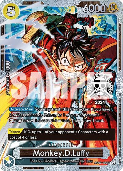 Monkey.D.Luffy (Championship 2024 World Final 2nd Place) #OP07-109 One Piece Promotion Cards