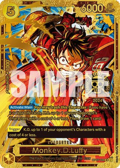 Monkey.D.Luffy (Championship 2024 World Final 1st Place) #OP07-109 One Piece Promotion Cards