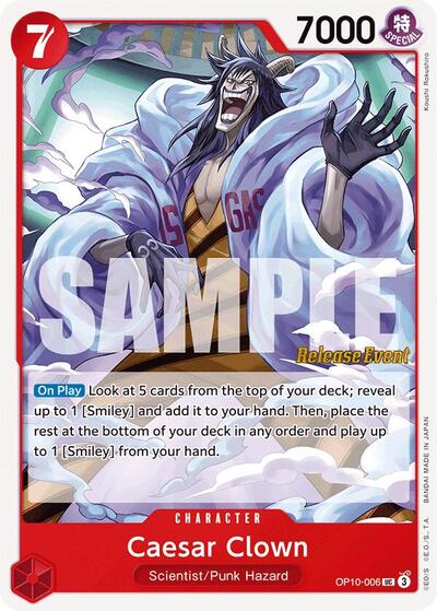 Caesar Clown #OP10-006 Royal Blood Release Event Cards