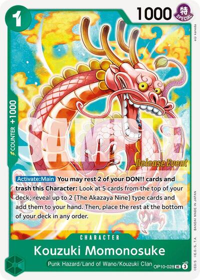 Kouzuki Momonosuke #OP10-028 Royal Blood Release Event Cards