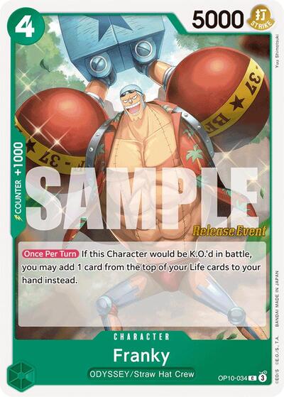 Franky #OP10-034 Royal Blood Release Event Cards