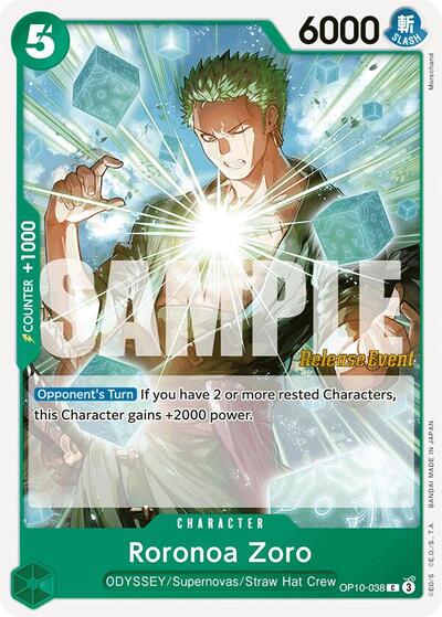Roronoa Zoro #OP10-038 Royal Blood Release Event Cards
