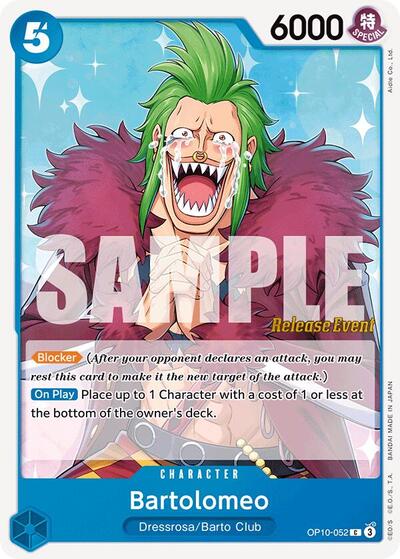 Bartolomeo #OP10-052 Royal Blood Release Event Cards