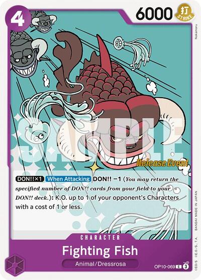 Fighting Fish #OP10-069 Royal Blood Release Event Cards