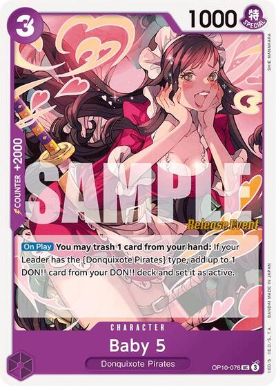 Baby 5 #OP10-076 Royal Blood Release Event Cards