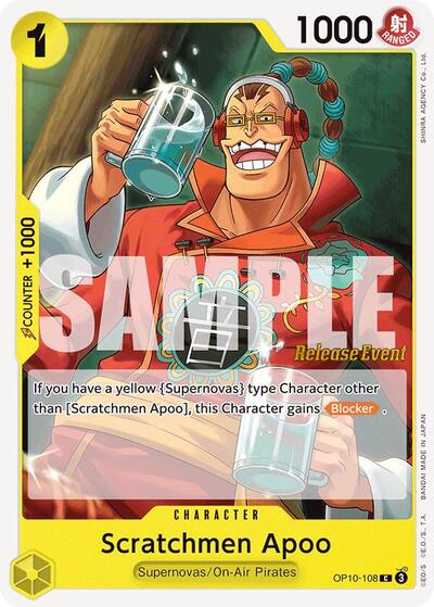 Scratchmen Apoo #OP10-108 Royal Blood Release Event Cards