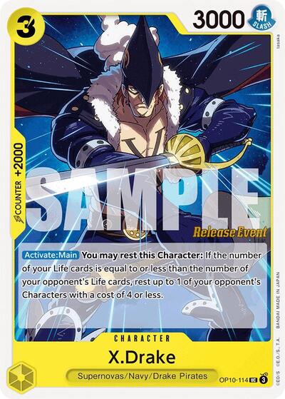 X.Drake #OP10-114 Royal Blood Release Event Cards