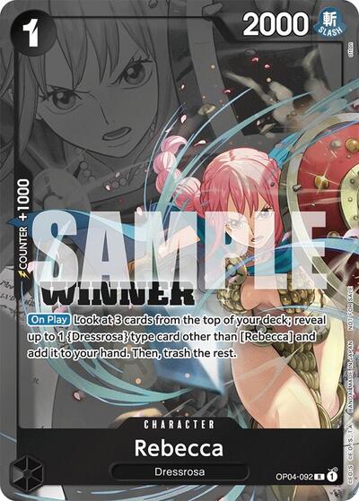Rebecca (Winner Pack 2025 Vol. 2) #OP04-092 One Piece Promotion Cards