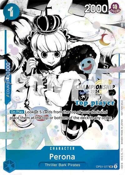 Perona (Championship 2024 Top Player Pack Vol. 2) #OP01-077 One Piece Promotion Cards