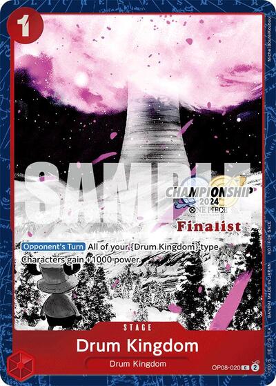 Drum Kingdom (Championship 2024 Finalist Card Set Vol. 2) #OP08-020 One Piece Promotion Cards