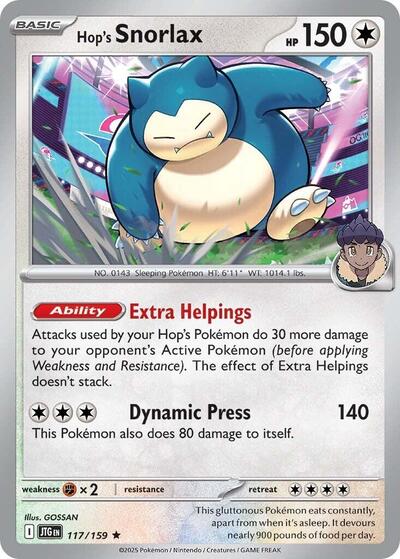 Hop's Snorlax #117 Journey Together