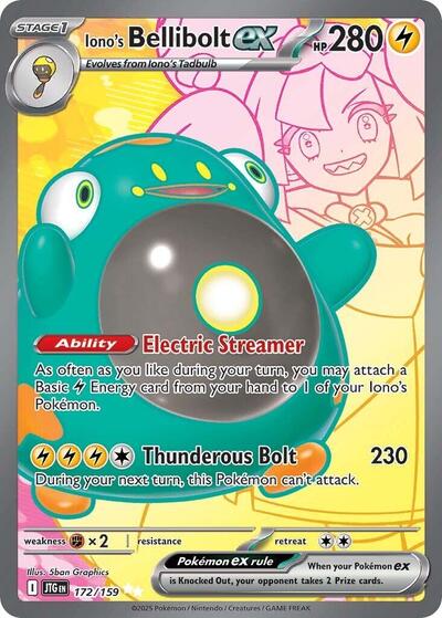 Iono's Bellibolt ex #172 Journey Together