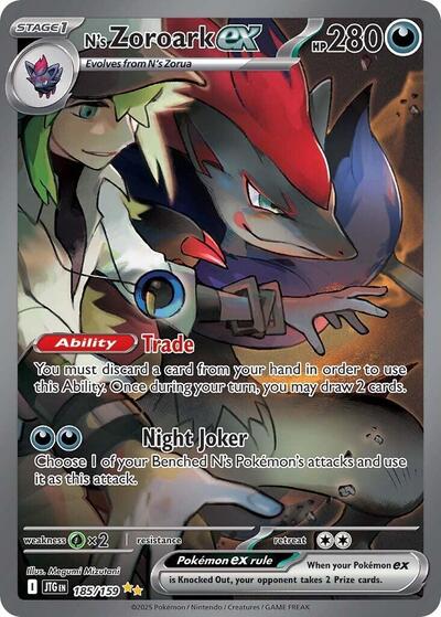 N's Zoroark ex #185 Journey Together