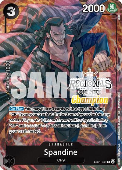 Spandine (Online Regional Champion Card Set 2025 Vol.1) #EB01-043 One Piece Promotion Cards