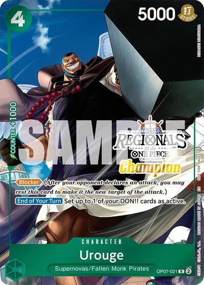 Urouge (Online Regional Champion Card Set 2025 Vol.1) #OP07-021 One Piece Promotion Cards