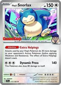 Hop's Snorlax (GameStop) #117 Miscellaneous Cards & Products