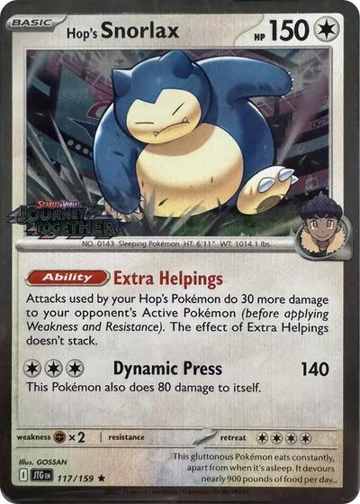 Hop's Snorlax #117 Miscellaneous Cards & Products