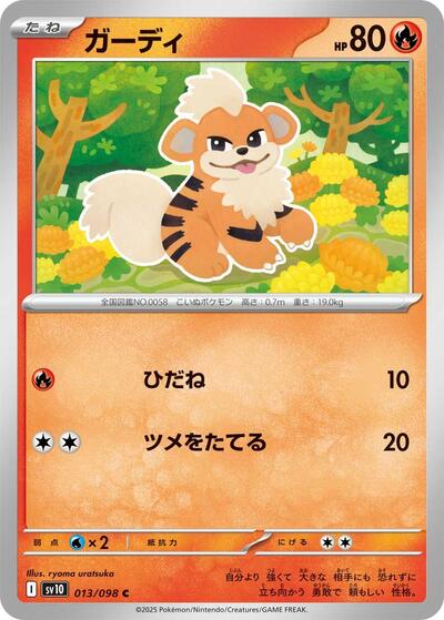 Growlithe #13 The Glory of Team Rocket (Japanese)