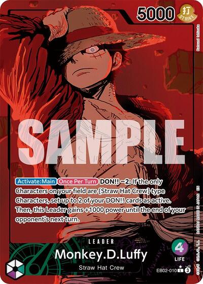 Monkey.D.Luffy (Alternate Art) #EB02-010 Extra Booster: Anime 25th Collection