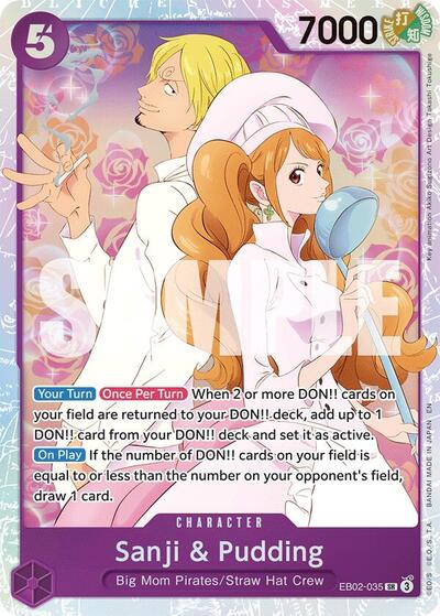 Sanji & Pudding #EB02-035 Extra Booster: Anime 25th Collection