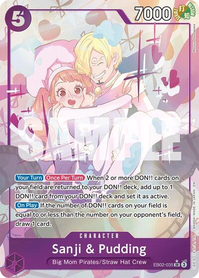 Sanji & Pudding (Alternate Art) #EB02-035 Extra Booster: Anime 25th Collection