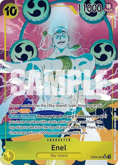 Enel (Alternate Art) #EB02-052 Extra Booster: Anime 25th Collection