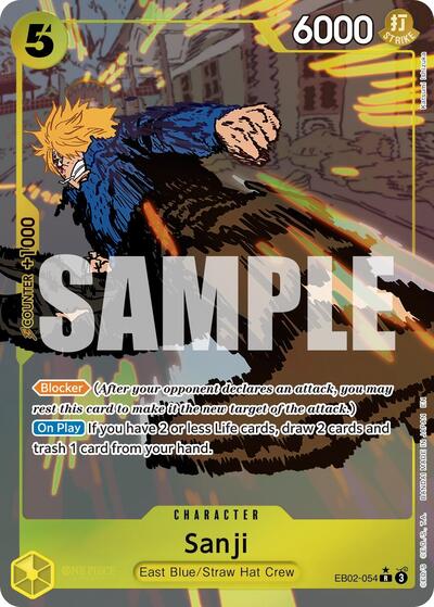 Sanji (Alternate Art) #EB02-054 Extra Booster: Anime 25th Collection