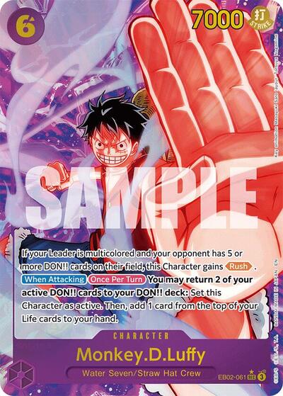 Monkey.D.Luffy (Alternate Art) #EB02-061 Extra Booster: Anime 25th Collection