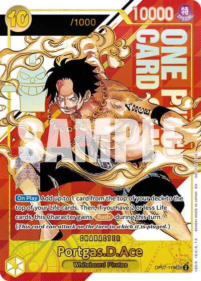 Portgas.D.Ace (Serial Numbered) #OP07-119 One Piece Promotion Cards