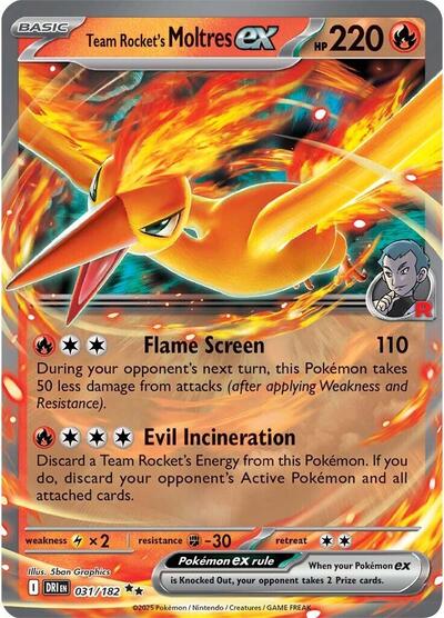 Team Rocket's Moltres ex #31 Destined Rivals