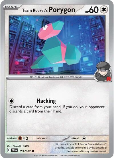 Team Rocket's Porygon #153 Destined Rivals