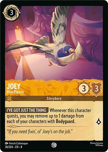 Joey - Blue Pigeon #36 Reign of Jafar