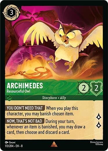 Archimedes - Resourceful Owl #113 Reign of Jafar