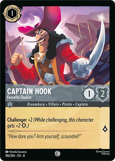 Captain Hook - Forceful Duelist #186 Reign of Jafar