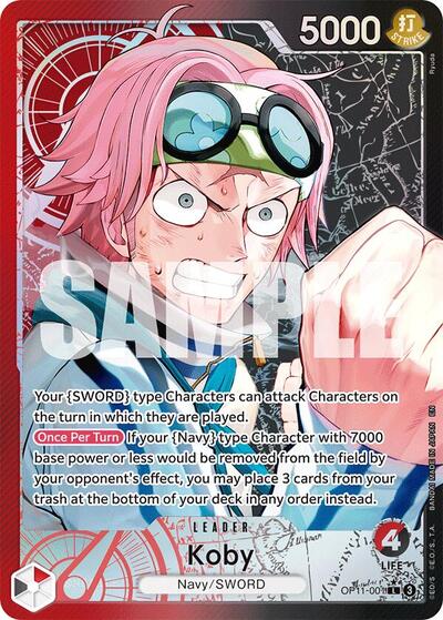 Koby (Alternate Art) #OP11-001 A Fist of Divine Speed