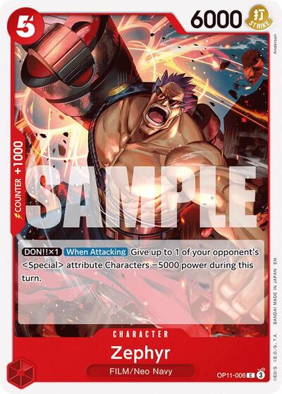 Zephyr #OP11-006 A Fist of Divine Speed