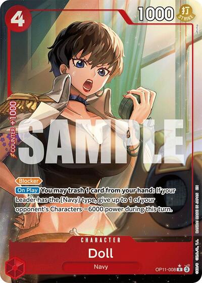Doll (Alternate Art) #OP11-008 A Fist of Divine Speed