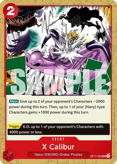 X Calibur #OP11-020 A Fist of Divine Speed