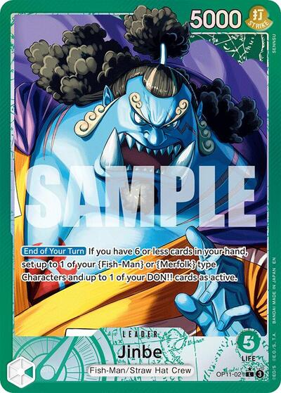 Jinbe (Alternate Art) #OP11-021 A Fist of Divine Speed