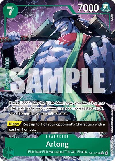 Arlong (Alternate Art) #OP11-023 A Fist of Divine Speed