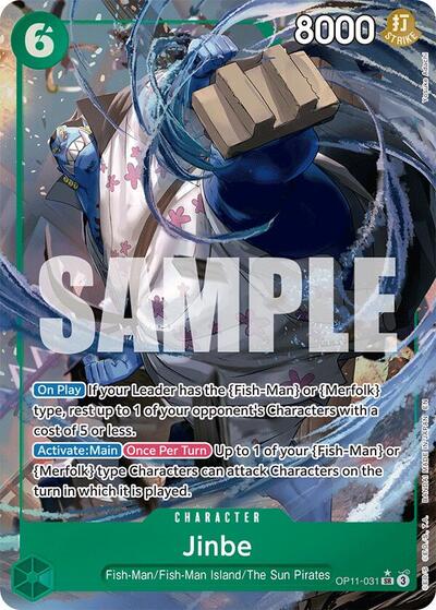 Jinbe (Alternate Art) #OP11-031 A Fist of Divine Speed