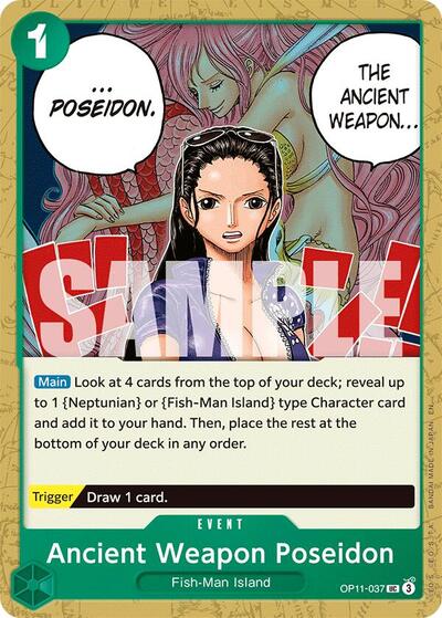 Ancient Weapon Poseidon #OP11-037 A Fist of Divine Speed