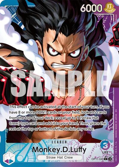 Monkey.D.Luffy (Alternate Art) #OP11-040 A Fist of Divine Speed