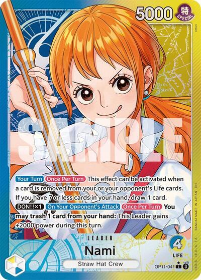 Nami (Alternate Art) #OP11-041 A Fist of Divine Speed