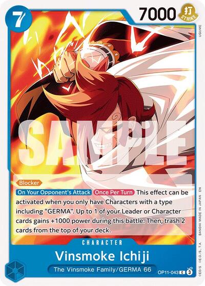 Vinsmoke Ichiji #OP11-043 A Fist of Divine Speed